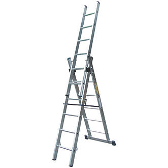 Image of Lyte 3-Section -Way Aluminium Combination Ladder 4.1m 