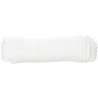 Image of Diall Braided Rope White 5mm x 10m 