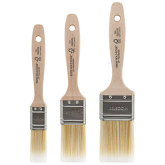 Image of Wooster Gold Edge Cutting-In Paintbrushes 3 Piece Set 