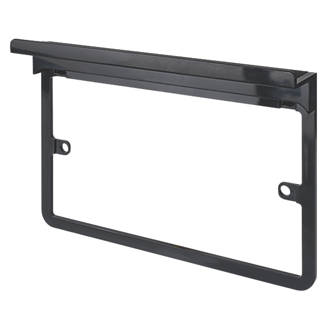 Image of Schneider Electric Lisse 2-Gang Frame Surround Shelf Black 