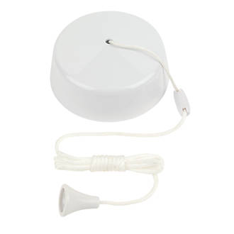 Image of 10AX 2-Way Pull Cord Switch White 