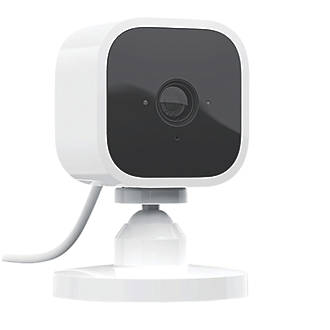 Image of Blink Mini Mains-Powered White Wireless 1080p Indoor Square Smart Camera 