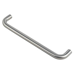 Image of Eurospec Fire Rated D Pull Handle Satin Stainless Steel 19mm x 319mm 