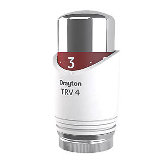 Image of Drayton TRV4 White / Chrome TRV4 Sensing Head 