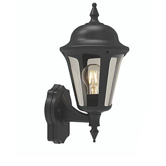 Image of 4lite Outdoor LED E27 Wall Lantern Black 8W 849lm 