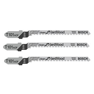 Image of Bosch T101AOF Wood Jigsaw Blades 83mm 3 Pack 