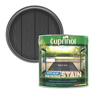 Image of Cuprinol Anti-Slip Decking Stain Black Ash 2.5Ltr 
