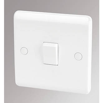 Image of LAP 10AX 1-Gang 1-Way Light Switch White 