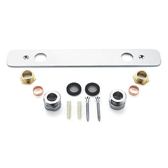 Image of Highlife Bathrooms Shower Fixing Plate Chrome 