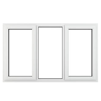 Image of Crystal Left & Right-Hand Opening Clear Double-Glazed Casement White uPVC Window 1770mm x 1190mm 