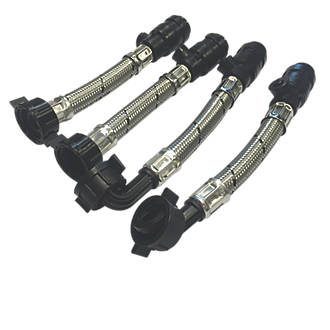 Image of Salamander Pumps 15mm x Â¾" Angled & Straight Anti-Vibration Couplers 4 Pcs 