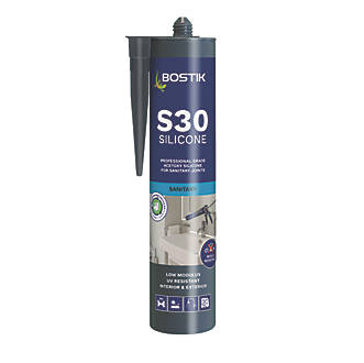 Image of Bostik S30 Sanitary Silicone Sealant Grey 310ml 