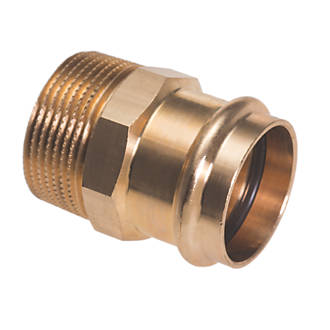Image of Conex Banninger B Press Copper Press-Fit Adapting Male Connector 15mm x 1/2" 5 Pack 