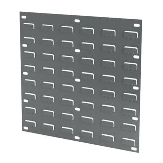 Image of TP1 Wall Mounted Louvred Panel Grey 2 Pack 