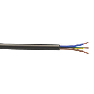 Image of Time 3183P Black 3-Core 1.5mmÂ² Flexible Cable 25m Drum 
