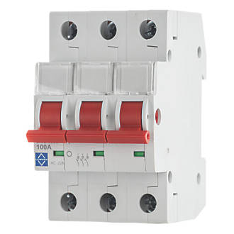 Image of Lewden 100A 3-Pole 3-Phase Mains Switch Disconnector 