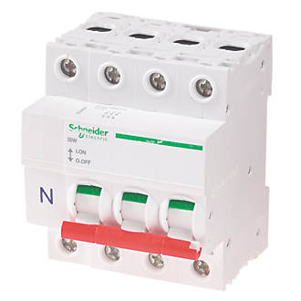 Image of Schneider Electric KQ 125A TP & N 3-Phase Mains Switch Disconnector 