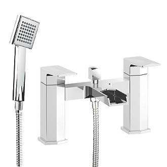 Image of Bristan Elegance Waterfall Deck-Mounted Bath Shower Mixer Chrome 