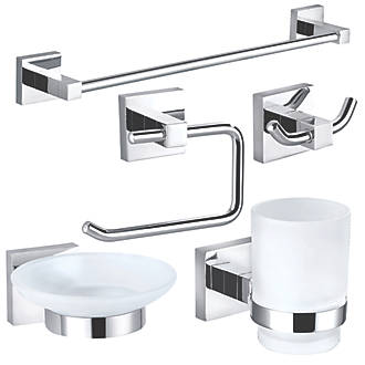 Image of Aqualux Epsom Bathroom 5 Piece Set 