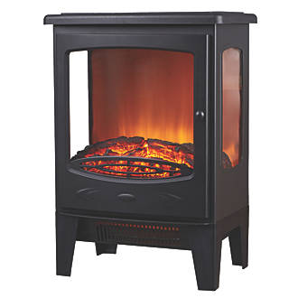 Image of Focal Point Malmo Black Electric Stove 390mm x 548mm 
