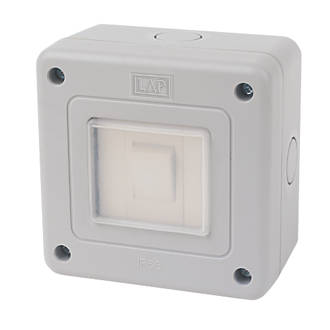 Image of LAP IP66 10AX 1-Gang 2-Way Weatherproof Outdoor Switch 
