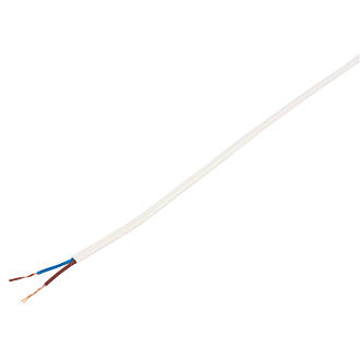 Image of Time 2192Y White 2-Core 0.5mmÂ² Flexible Cable 50m Drum 