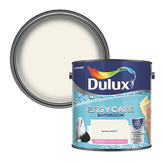 Image of Dulux Soft Sheen Bathroom Paint Jasmine White 2.5Ltr 