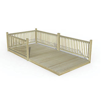 Image of Forest Ultima Decking Kit with 4 x Balustrades 2.4m x 4.8m 