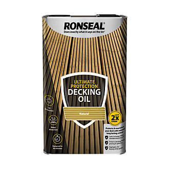 Image of Ronseal Ultimate Decking Oil Natural 5Ltr 