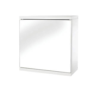 Image of Croydex Single-Door Bathroom Cabinet White 300mm x 140mm x 300mm 