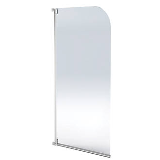 Image of Aqualux Aqua 3 Semi-Framed White Bathscreen 1375mm x 750mm 