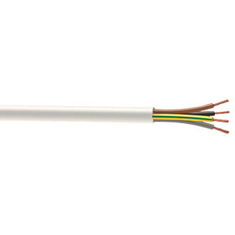Image of Time 3184Y White 4-Core 1mmÂ² Flexible Cable 5m Coil 