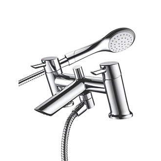 Image of Bristan Easyfit Acute Dual Lever Bath/Shower Mixer Tap 