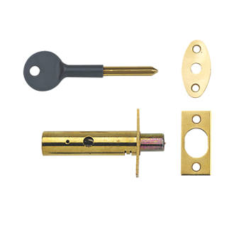 Image of Yale Door Security Bolts Polished Brass 76mm 2 Pack 