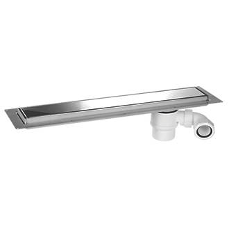 Image of McAlpine CD800-P Channel Drain Polished Stainless Steel 810mm x 150mm 