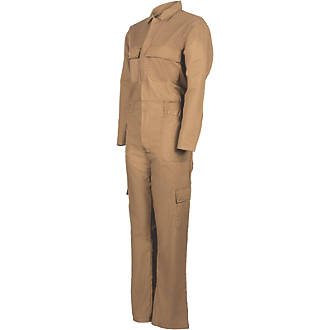 Image of Dickies Everyday Womens Boiler Suit/Coverall Khaki Small 34-40" Chest 30" L 