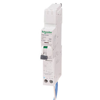 Image of Schneider Electric iKQ 32A 30mA SP & N Type C RCBOs 