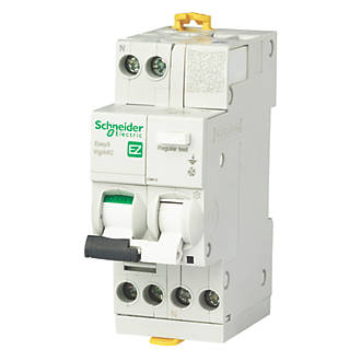 Image of Schneider Electric Easy9 6A 30mA DP Type B AFDD RCBO 