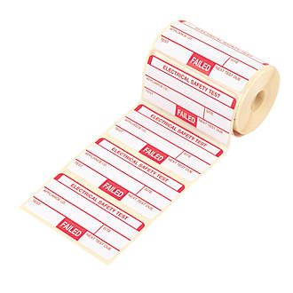 Image of Kewtech Fail Test Labels 250 Pack 