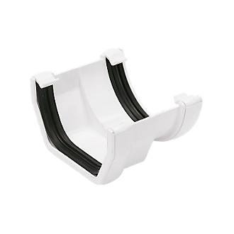 Image of FloPlast Gutter Adaptor Square to Round Gutter Adaptor White 112-114mm 