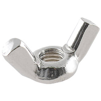 Image of Easyfix A2 Stainless Steel Wing Nuts M6 10 Pack 