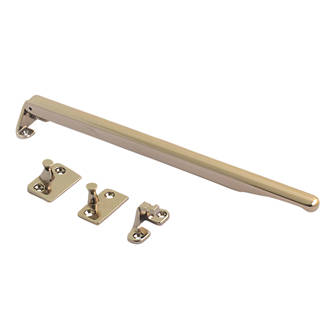 Image of Fab & Fix Classic Design Non-Locking Window Stay Bar Polished Gold 280mm 