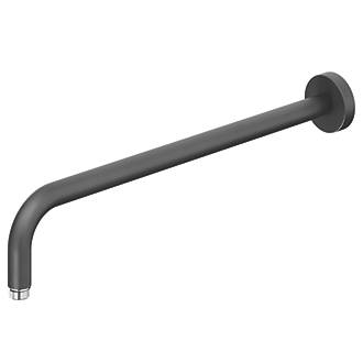 Image of Swirl Shower Arm Black 450mm x 22mm 