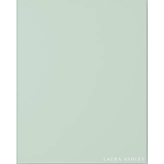 Image of Laura Ashley Eau de Nil Green Self-Adhesive Glass Kitchen Splashback 600mm x 750mm x 6mm 