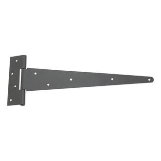 Image of Smith & Locke Black Powder-Coated Strong Tee Hinges 500mm 2 Pack 