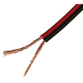 Image of Time 2043Y Black/Red 2-Core 0.19mmÂ² Speaker Cable 10m Coil 