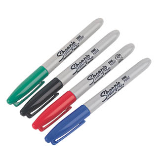 Image of Sharpie Mixed Colours Permanent Marker 4 Piece Set 