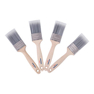 Image of Fortress Trade Flat Paint Brush Set 2" 4 Pack 