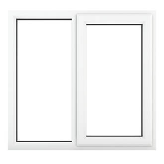 Image of Crystal Right-Hand Opening Clear Double-Glazed Casement White uPVC Window 1190mm x 1040mm 