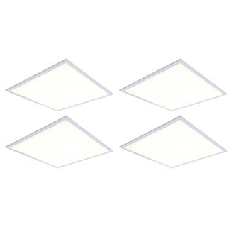 Image of 4lite Square 600mm x 600mm LED Multi Wattage Panel 12W - 18W 2100 - 3100lm 4 Pack 